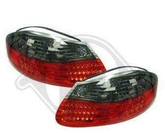 in.pro. 2000195 HD rear lights clear glass Porsche Boxter from 96, clear glass, red-black
