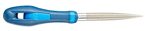 PFERD TOOLS Diamant-Werkstattfeile halbrund-spitz | 100mm D151 (mittel) | 15405151 – für harte Werkstoffe