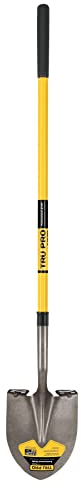 TRUPER PRL-F pale a punta rotonda con manico lungo in fibra di vetro 58 (147Cm)