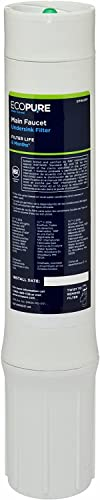 ECOPURE | Filtre de Rechange (EPWURF) pour Système de Filtration EPWUFF | Réduit Sédiments, Chlore et Kystes | Pour une Eau Saine et sans Odeur | Durée de Vie : 6 Mois/7500L d'Eau
