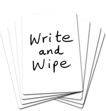 SG Education Plain A430 Write and Wipe Plain Board, A4 Size, Pack of 30