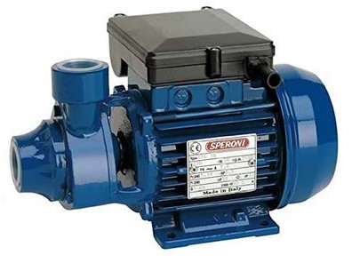 Speroni Pompa Elettrica 220V per Acqua 40 L/Min 0,5 HP Attacco 1 Blu Industriale