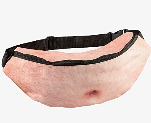 Haarige Bierbauch Tasche Bauchtasche Hip Bag Wampe JGA Trash Junggesellenabschied