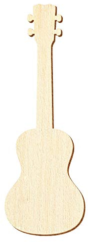 Holz Ukulele - Deko Zuschnitte 5-50cm, Größe:24cm, Pack mit:1 Stück