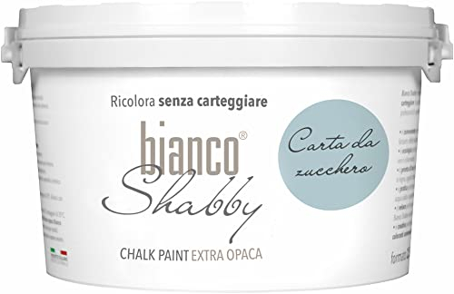CHALK PAINT Carta da Zucchero per Mobili e Pareti - Pittura Shabby Chic Vintage EXTRA OPACA (2,5 Litri)