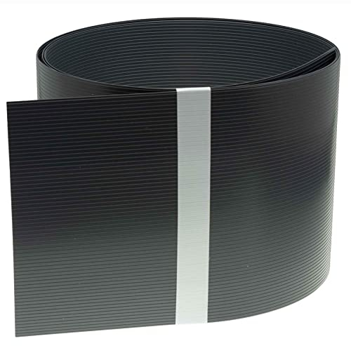 INTRA-TEC Zaun-Sichtschutzstreifen Anthrazitgrau - 9 Stück aus Hart-PVC 252x19 cm, RAL 7016 für Doppelstabmattenzäune, Windschutz