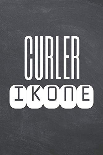 Curler Ikone: Curler Punktraster Notizbuch, Notizheft oder Schreibheft - 110 Seiten - Büro Equipment & Zubehör - Lustiges Geschenk zu Weihnachten oder Geburtstag