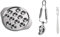 Cabilock Weinbergschnecke Kaufen Schneckenteller 12er Plates Schneckenpilz Schnecken Teller Geschirr 12 Fach L?Cher Schneckenplatte mit Zange Schnecken Gabeln Paniyaram Pan Induction