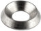 FASTON® Rosetten gedreht M5 Vollmaterial Edelstahl A1 VA (100 Stück) Rosette für Senkkopfschraube