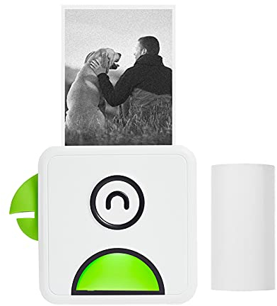 Bisofice Poooli L1 Mini Fotodrucker Thermofotodrucker 200dpi BT Wireless Receipt Label Sticker Maker für Arbeitsplan Memo Studiennotizen Listen Journaldruck Kompatibel mit Android iOS Smartphone