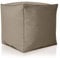 Green Bean Outdor Pouf-Hocker 40x40x40cm mit EPS-Perlen Füllung - Erweiterung & Addon für Sitzsäcke: Fußhocker Fußkissen - Bodenkissen Kinder & Erwachsene - Fußablage Sitzkissen Khaki