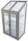 tradefirst 3 Tier Small Wooden Greenhouse, Mini Wooden Greenhouse Transparent Wooden Cold Frame, Gardening Cold Frames Garden, Small Greenhouse For Small Garden |Grey| _ W69 x D49 x H120 cm