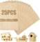 SENENQU 25 Stück Lindenholz 2 mm, 200 x 100 x 2 mm Sperrholzplatte Holz, Sperrholz Holzplatten zum Basteln für Laserprojekte, DIY Modell, Kunst und Handwerk, Gemälde