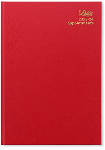 Letts Standard Schülerkalender 2023/2024, A4, Tagesansicht, mit Terminplaner, Rot