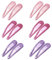 ZEVONDA Glitter Clip a Scatto per Capelli - Fermagli per Capelli in Metallo Colorati Glitter Paillettes Fermacapelli Barrettes Accessori per Styling de Capelli Ragazze Donne
