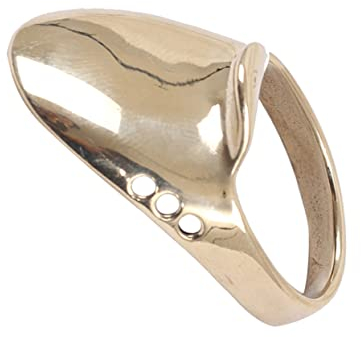 Toddmomy Verschleißfester Messing Finger Schutz Für Bogenschießen Ergonomischer Daumenring Praktischer Tragbarer Fingerschutz Jagdbedarf Für Bogenschützen