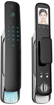 Electronic Smart Peephole Door Lock with Biometric Fingerprint/Smart Card/Password/Key Unlock/USB Emergency Charge