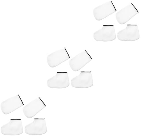 minkissy 6paare Paraffinwachs-handschuhe Und Socken Für Und Handpflege Wiederverwendbare Feuchtigkeitsmasken Für Spa-anwendungen Für Professionelle Und Private Nutzung