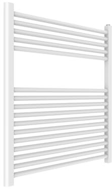 Kiamami Valentina Termosifone Bagno Moderno in Acciaio Bianco 75x77