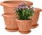 VR7 Pack of 58cm Flower Pots with Tray