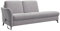 HOMELIV. Willow Polsterliege, in Grau, 200x84x87 cm, elektrisch verstellbare Sitztiefe, praktische Kopfstütze, Ottomane rechts, hochwertiger Mikrofaserstoff, EIN Blickfang für Ihr Wohnzimmer