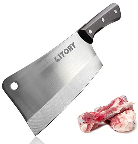 Kitory Kitchen Knife 7 Inch Full Tang Handmade Chef's Knife High Carbon Stainless Steel Cooking Knife with Ergonomic Handle for Home, Kitchen, Restaurant
