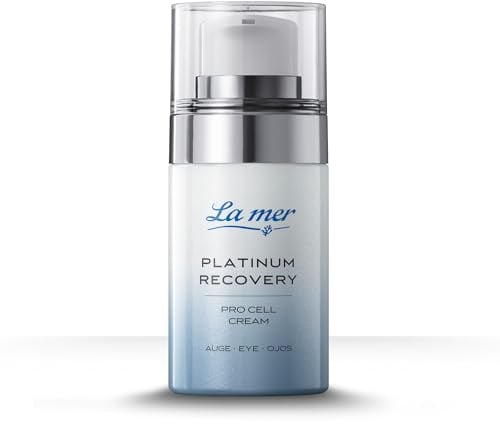 La mer Platinum Recovery Augenpflege | Pro Cell Cream Auge 15 ml | Regenerierende Anti-Aging Creme ohne Duft | Ohne unnötige Zusatzstoffe