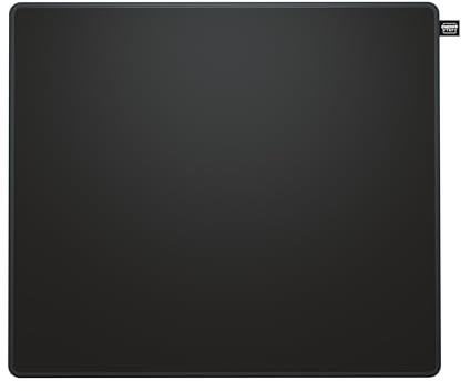CHERRY XTRFY GP5, Mouse Pad Gaming in Tessuto L (460 x 400 x 4 mm), Superficie Liscia per una Maggiore Precisione, Bordo Cucito, Antiscivolo, Lavabile in Lavatrice, Nero