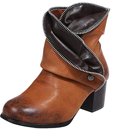 Stivali Donna Gambale Curvy Stivali Donna con Tacco Coperto Stivaletti Pelle Stivali Moto Forma Freccia Stivaletti Estivi Donna Traforati Stivaletti Donna Invernali Neri Stivali