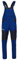 EOS Arbeitshosen Männer - Arbeitslatzhose Herren mit Stretch, Reflektierende Elemente, Verstellbare Elastische Träger, YKK-Reißverschluss, Seitliche Knöpfe, 3 Taschen, Dreifache Stiche Blau 56