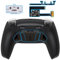 eXtremeRate RISE4 Plus MAX Metall Remap Kit für ps5 Controller BDM-010/020, Gummiert Griff Rückgehäuse Case & Real Metal Back Button Paddles & Clicky Trigger Upgrade Kit für ps5–Schwarz