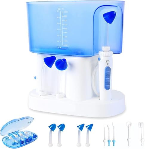Botella de Lavado Nasal,Sinus Botella de Enjuague, Lavadora Nasal eléctrica de Escritorio, Olla Neti for apretar la Nariz en el hogar, se Puede Utilizar for Todos