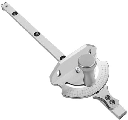 Miter Gauge, Precision Aluminum Alloy Miter Fence, Table Saw Alignment Gauge, Ergonomic Woodworking Tool, Versatile Miter Gauge, Router Table Miter Gauge, Band Saw Alignment Tool