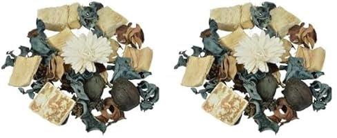 Homéa, Pot-Pourri 110G Essentiel Parfum Fleur de Coton (Lot de 2)