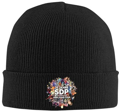 Strickmütze für Wärme im Winter SDP Band Music 2024 Strickmütze Mütze Herbst Winter Hüte Warme Acryl Hip Hop Mützen Männer Frauen Geschenke Geschenk