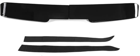 auto seite spoiler Für VW T5 T5.1 T6 T6.1 Doppeltür Scheune für Twin Car Heckspoilerflügel Heckspoiler Kofferraumlippe Flügel(Schwarz)