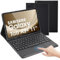 LAMA Tastaturhülle mit Touchpad für Samsung Galaxy Tab A9 Plus/A9+ 11 Zoll 2023 Modell (SM-X210/X216/X218), Kabellose Bluetooth Tastatur Hülle Schutzhülle - Deutsches QWERTZ Layout, Schwarz