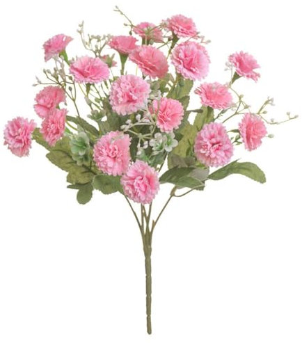 AQCQDQ Künstliche Blumen Fliederfarben Kunstblumen Pflanzen Blumen Deko, Blumenstrauß Künstlich Rosen Pflanzen Frühling Wildblume für Vasen Oder Deko (Rosa)