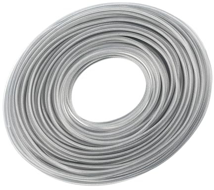 PartyKindom Rasenmäher Fadenschneider Clipper Gartenseil Linie Für Trimmer Mähkabel Trimmerschnur Elektrischer Schrubber Läufer Liner Hecke Kabelgebunden Mähungsseil Kabellos Silver Stahldraht