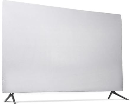 LOVSSU Cubierta De TV 43 49 55 televisor Tela elástica Suave Cubierta de Polvo Tela de suspensión Televisión Rasguño Resistente a la Prueba de Splash Funda Protectora para TV Pulgadas(Grey,43inch)