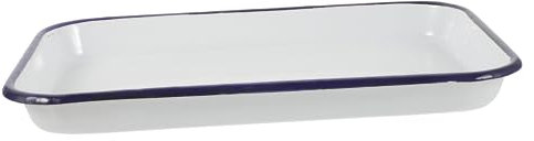 ifundom Emaille Backblech 20x30cm Lebensmittelechte Ofenform Aus Hitzebeständigem Emaille Material Multifunktionale Verschleißfeste Backform Für Küche Grill Und Restaurant