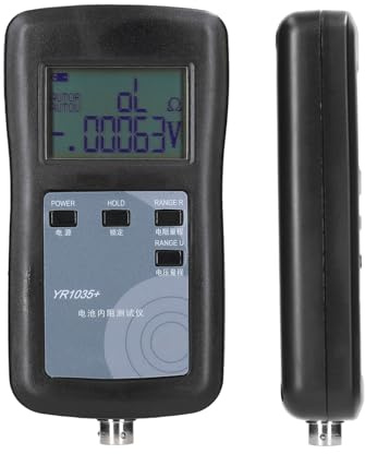 YWBL-WH Tester di Resistenza Interna della Batteria Al Litio YR1035 Ad Alta Precisione, Misuratore di Tensione Portatile a 4 Fili per Vari di Batterie, Misure Precise per Veicoli Elettrici e Altro