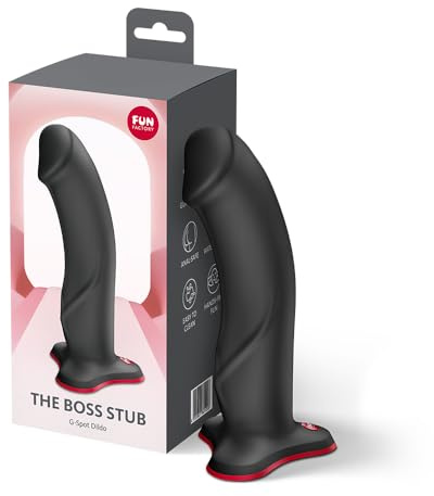 Fun Factory The Boss Stub | Dildo | Ergonomischer Silikondildo | 18,2 cm | Strap-On & Saugfuß | 18,2 cm Länge | Anal & G-Punkt geeignet | Wasserdicht | Sexspielzeug | G-Punkt Stimulation | Sex Toys