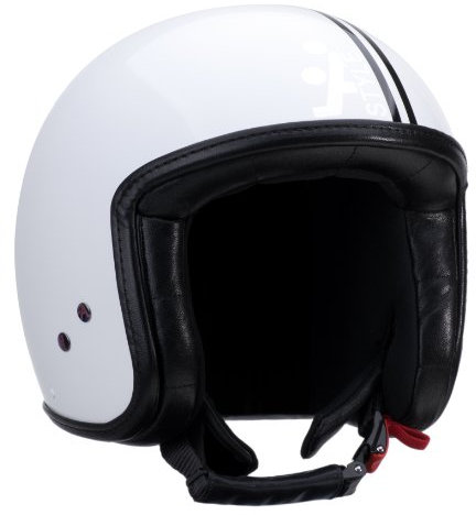 A-Style Jethelm, Weiß/Schwarz, XL