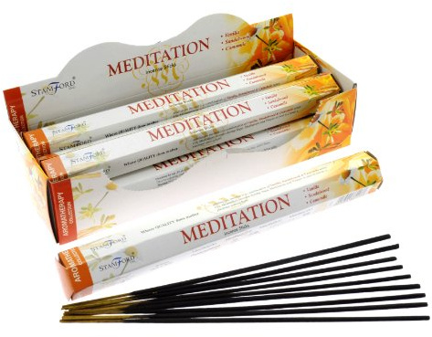 STAMFORD INC. 37117 Meditation Incense Sticks, 20 Sticks x 6 Packs