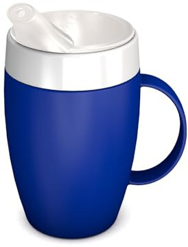 Ornamin Becher mit Trink-Trick mit Schnabelaufsatz, blau