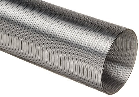 NaplesUK Aluminium Semi Rigid Flexible Duct Hose for 100mm Kitchen Cooker Hood Ducting 3.0 Metre Length 102mm Diameter