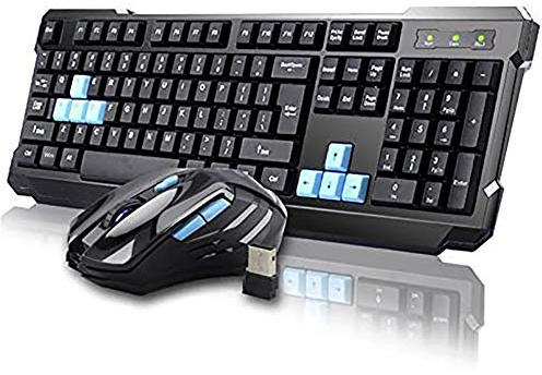 Higift - Tastiera con mouse, alta qualità, V60, impermeabile, 2,4 G, senza fili, controllo dpi per computer fisso e portatile, kit con tastiera e mouse, colore: nero [layout italiano non garantito]