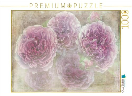 CALVENDO Puzzle Romantische Rosen - Shabby Chic Style | 1000 Teile Lege-Größe 64 x 48 cm Foto-Puzzle für glückliche Stunden