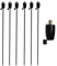 Harbour Housewares Metallgartenbrenner - Fass - Schwarz - Pack Von 6